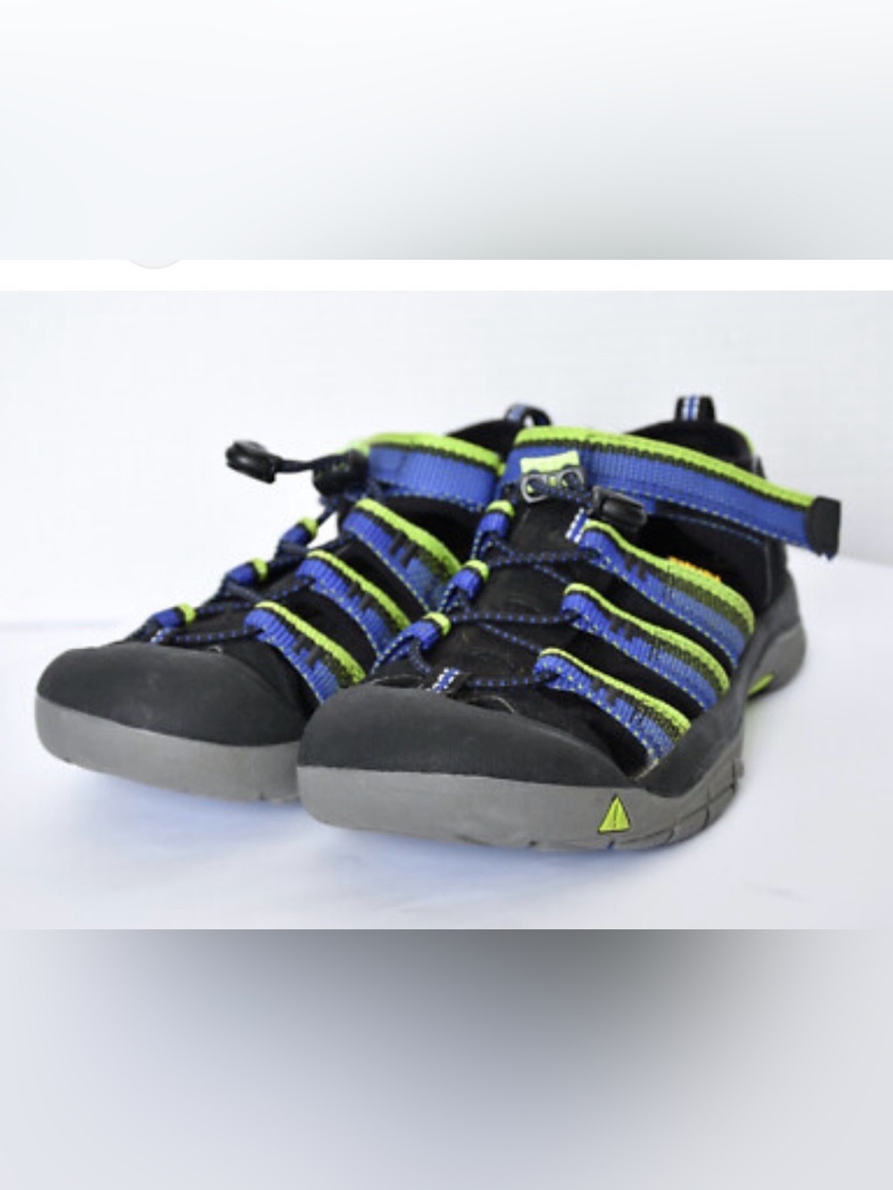 Keen Newport H2 Sandals in Blue and Lime